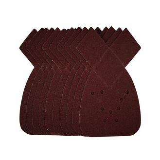 Draper 43852 Detail Sanding Sheets with Hook and Loop, 140mm, 80 Grit, SSD4 (Pack of 10)