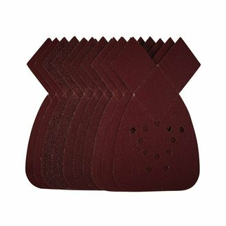 Draper 44081 Detail Sanding Sheets with Hook and Loop, 140mm, Assorted Grit, SSD4 (Pack of 10)