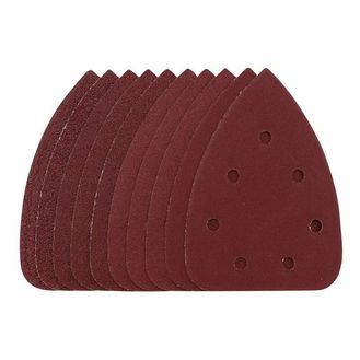 Draper 08626 Detail Sanding Sheets with Hook and Loop, 140mm, Assorted Grit, SSD6 (Pack of 10)