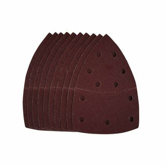 Draper 44098 Multi-Sanding Sheets with Hook and Loop, 102 x 62mm, 93mm, 80 Grit (Pack of 10)