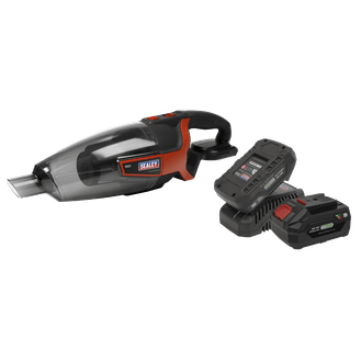 Sealey CP20VCVKIT Cordless Handheld Vacuum Cleaner 650ml 20V Kit - 2 Batteries