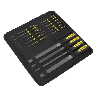 Sealey S05781 File Set 16pc Engineer's &amp; Needle