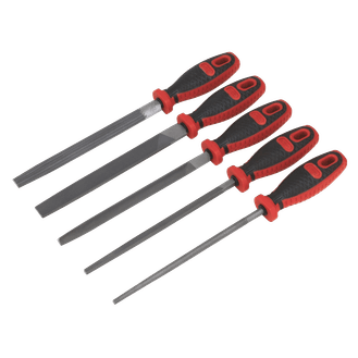Sealey AK586 Smooth Cut Engineer’s File Set 5pc 200mm
