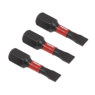 Sealey AK8201 Slotted 4.5mm Impact Power Tool Bits 25mm - 3pc