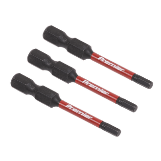 Sealey AK8236 Hex 3mm Impact Power Tool Bits 50mm - 3pc