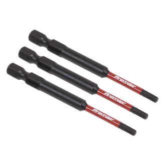 Sealey AK8261 Hex 3mm Impact Power Tool Bits 75mm - 3pc