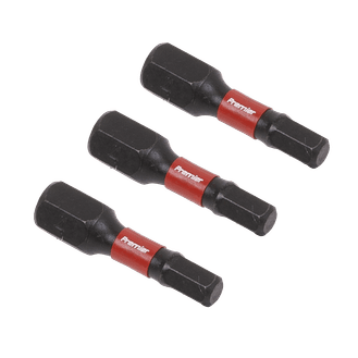 Sealey AK8212 Hex 4mm Impact Power Tool Bits 25mm - 3pc