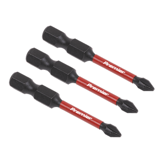 Sealey AK8229 Phillips #1 Impact Power Tool Bits 50mm - 3pc