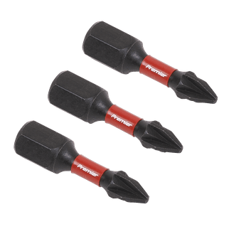 Sealey AK8207 Pozi #1 Impact Power Tool Bits 25mm - 3pc