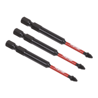 Sealey AK8257 Pozi #1 Impact Power Tool Bits 75mm - 3pc