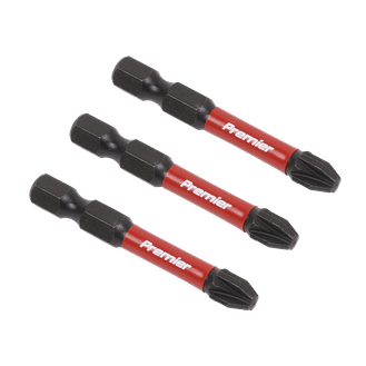Sealey AK8234 Pozi #3 Impact Power Tool Bits 50mm - 3pc
