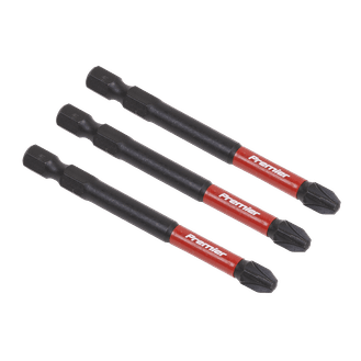Sealey AK8259 Pozi #3 Impact Power Tool Bits 75mm - 3pc
