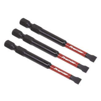 Sealey AK8252 Slotted 5.5mm Impact Power Tool Bits 75mm - 3pc