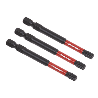Sealey AK8270 TRX Star* T30 Impact Power Tool Bits 75mm - 3pc