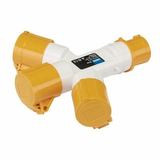Draper 03712 110V 3 WAY SPLITTER 16A