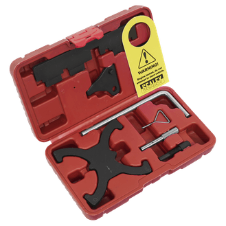 Sealey VSE6560A Petrol Engine Timing Tool Kit - for Ford, Volvo 1.6 EcoBoost &amp; 2.0D/2.2D Belt Drive