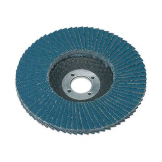 Sealey FD10040 Flap Disc Zirconium &amp;#8709;100mm 16mm Bore 40Grit