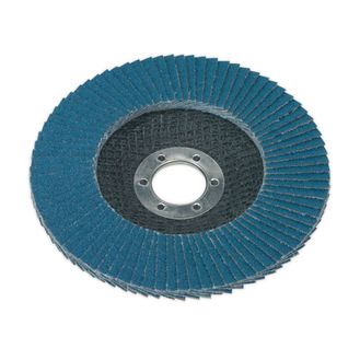 Sealey FD12580 Flap Disc Zirconium &amp;#8709;125mm 22mm Bore 80Grit