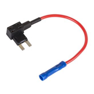 Sealey FHLMIN15 Accessory Circuit Mini Fuse Holder Link 15Amp Pack of 2