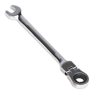 Sealey FHRCW10 Flexi-Head Ratchet Combination Spanner 10mm