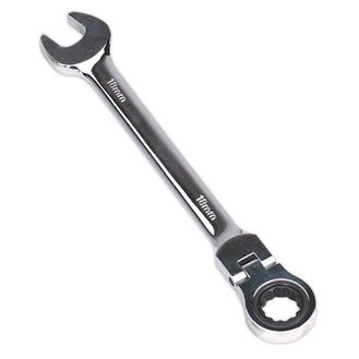 Sealey FHRCW18 Flexi-Head Ratchet Combination Spanner 18mm
