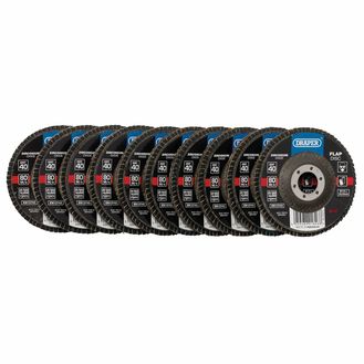 Draper 83157 Zirconium Oxide Flap Disc, 115 x 22.23mm, 40 Grit