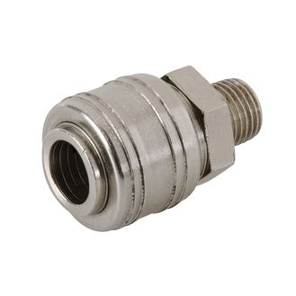 Silverline Euro Air Line Male Thread Quick Coupler - 1/4" BSP