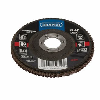 Draper 82360 115MM FLAP DISC 60G ALOX