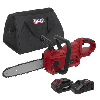 Sealey CP20VCHSKIT1 Cordless Chainsaw 25cm 20V Kit 4Ah