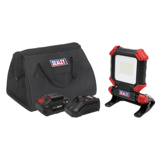 Sealey CP20VCLKIT1 20V 4Ah SV20 Series Cordless SMD LED 1800lm Work Light Kit