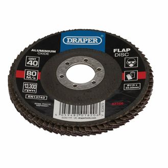 Draper 82356 115MM FLAP DISC 40G ALOX