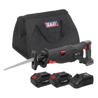 Sealey CP20VRSXKIT Brushless Reciprocating Saw 20V SV20 Series Kit - 2 Batteries