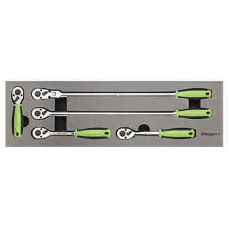Sealey S01230 Ratchet Wrench Set 5pc 3/8"Sq Drive Flip Reverse