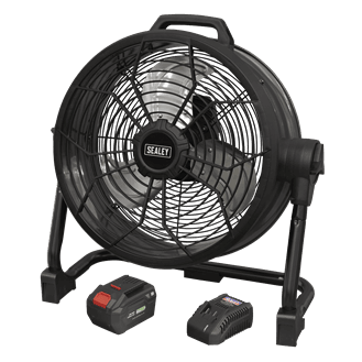 Sealey HVD16CCOMBO 2-in-1 Cordless/Corded 16" High Velocity Drum Fan Kit