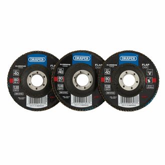 Draper 82961 115MM FLAP DISC 40G ALOX BULK