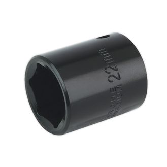 Sealey IS1222 Impact Socket 22mm 1/2"Sq Drive
