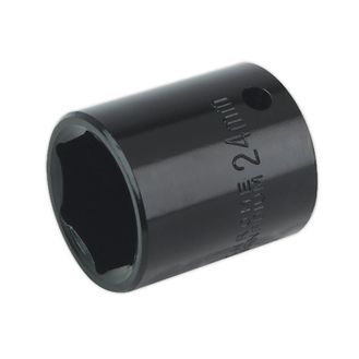 Sealey IS1224 Impact Socket 24mm 1/2"Sq Drive