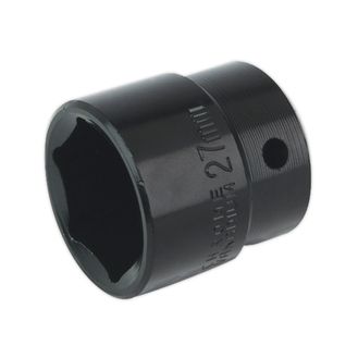 Sealey IS1227 Impact Socket 27mm 1/2"Sq Drive