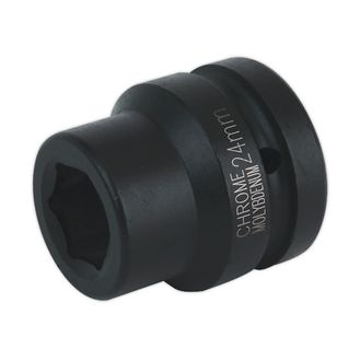 Sealey IS124 Impact Socket 24mm 1"Sq Drive