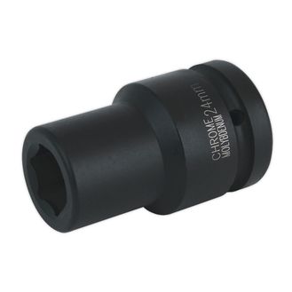 Sealey IS124D Impact Socket 24mm Deep 1"Sq Drive