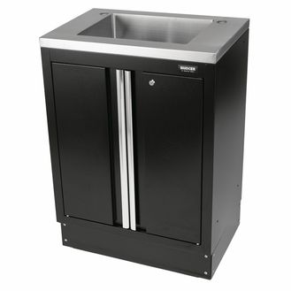 Draper 31034 BUNKER® Modular 2 Door Floor Cabinet with Sink, 680mm