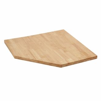 Draper 33210 BUNKER® Modular Hardwood Worktop for Corner Cabinet, 865mm