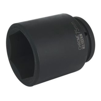Sealey IS175D Impact Socket 75mm Deep 1"Sq Drive