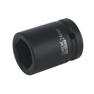 Sealey IS3424 Impact Socket 24mm 3/4"Sq Drive