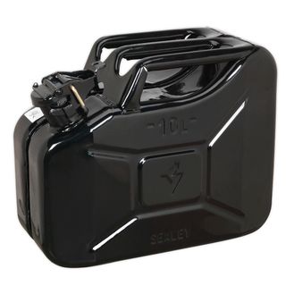 Sealey JC10B Jerry Can 10ltr - Black