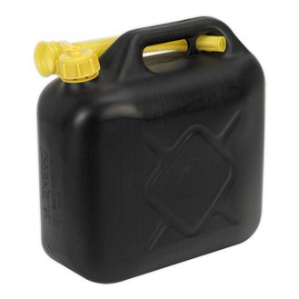 Sealey JC10PB Fuel Can 10ltr - Black