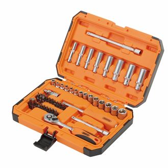 Draper 22109 HI-TORQ&amp;#174; 6 Point Socket Set, 1/4" (47 Piece)