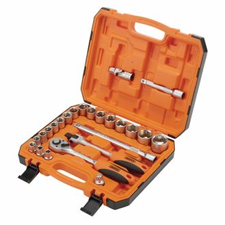 Draper 22112 HI-TORQ&amp;#174; 6 Point Socket Set, 1/2" (24 Piece)