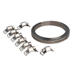 Sealey JC97 Hose Clip Set Self-Build 8mm Band Width