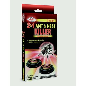 Doff DP1090-01 2 In 1 Ant &amp; Nest Killer Bait Stations